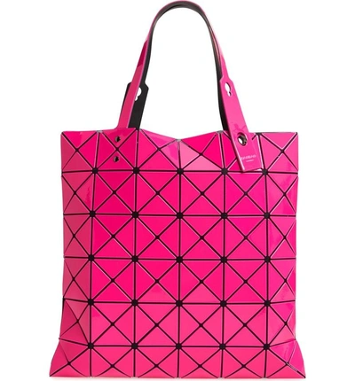 Shop Bao Bao Issey Miyake Lucent Two-tone Tote Bag - Red In Red/ Pink