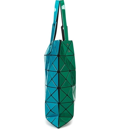 Shop Bao Bao Issey Miyake Lucent Two-tone Tote Bag - Green In Green/ Turquoise