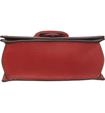 Shop Loewe Small Barcelona Grainy Leather Crossbody Bag - Red In Rouge