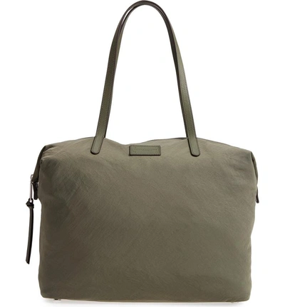 Shop Rebecca Minkoff Washed Nylon Tote In Olive