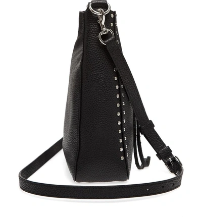 Shop Rebecca Minkoff Small Darren Leather Feed Bag - Black