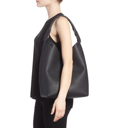 Shop Anya Hindmarch Build A Bag Large Leather Base Bag - Black