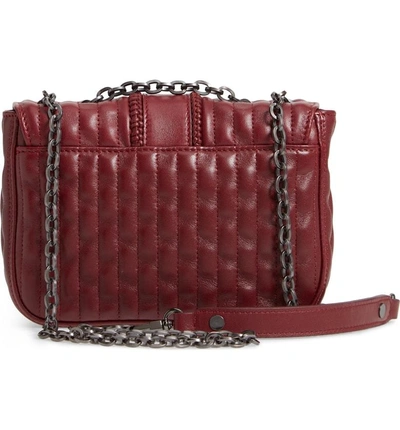 Shop Longchamp Amazone Quilted Leather Crossbody Bag - Burgundy