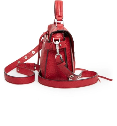 Shop Rebecca Minkoff 'small Darren' Leather Messenger Bag - Red In Scarlet