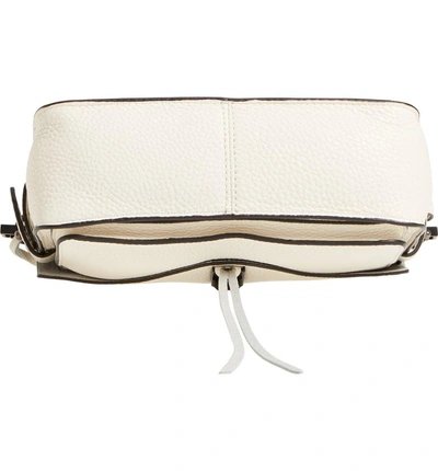 Shop Rebecca Minkoff 'small Darren' Leather Messenger Bag - White In Antique White