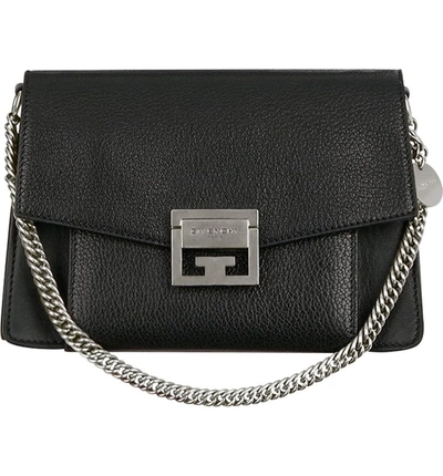 Shop Givenchy Small Gv3 Leather Crossbody Bag - Black
