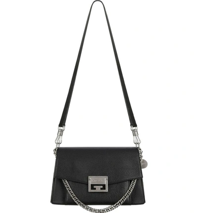 Shop Givenchy Small Gv3 Leather Crossbody Bag - Black