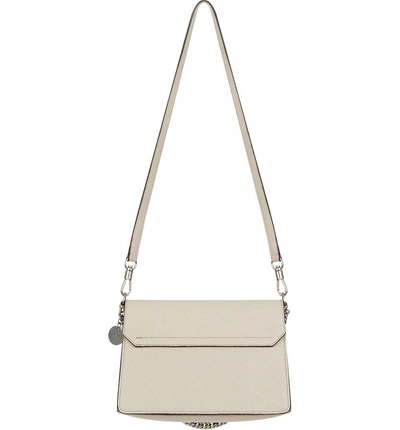 Shop Givenchy Small Gv3 Leather Crossbody Bag - Beige In Powder