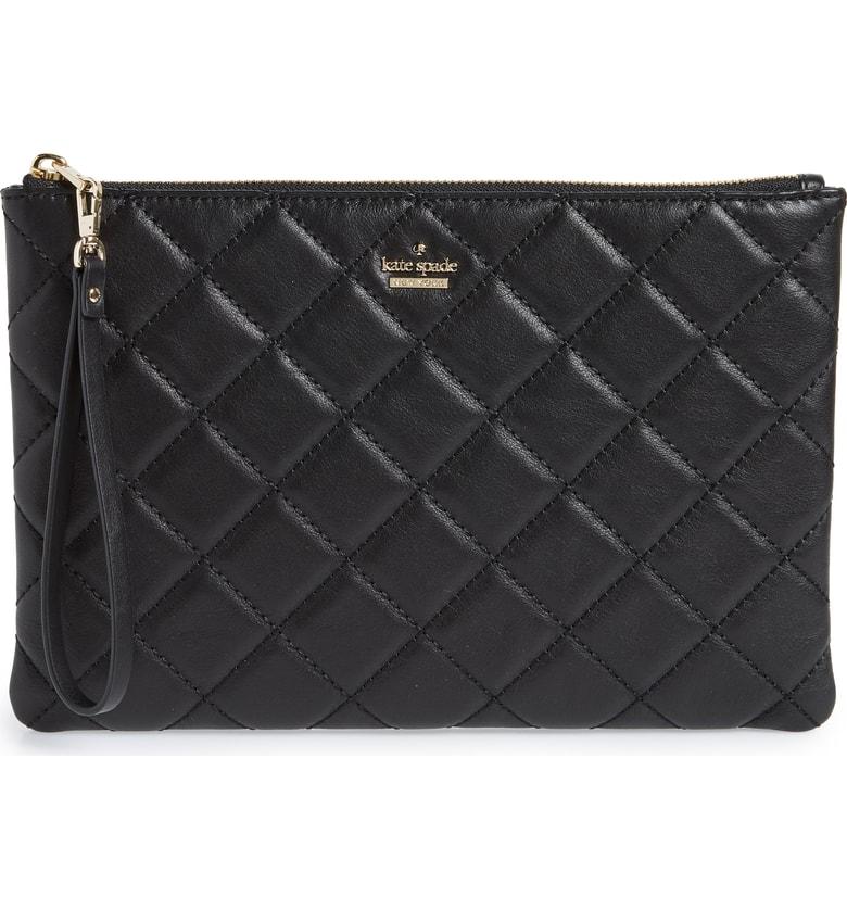 kate spade quilted clutch