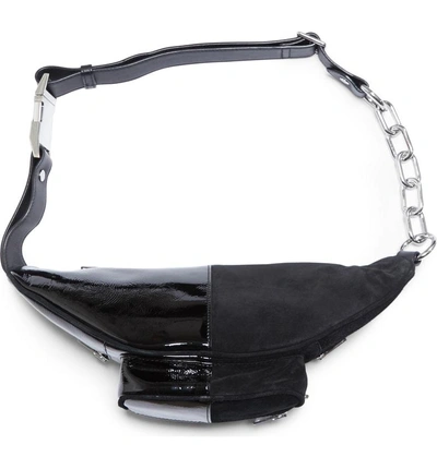 Shop Alexander Wang Attica Leather & Suede Fanny Pack In Black