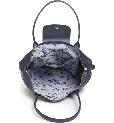 Pliage cloth handbag Longchamp Blue in Cloth - 36649060