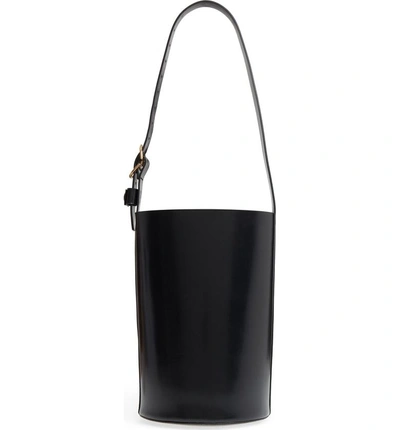 Shop Trademark Leather Bucket Bag - Black