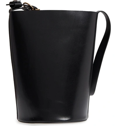 Shop Trademark Leather Bucket Bag - Black