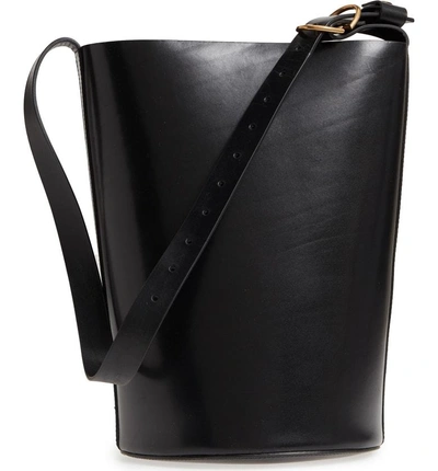Shop Trademark Leather Bucket Bag - Black