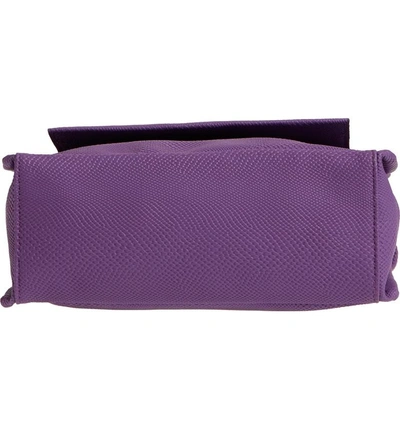 Shop Danielle Nicole Nolan Faux Leather Crossbody Bag - Purple In Purple Snake