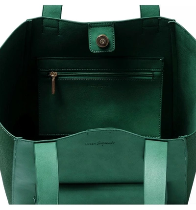 Shop Urban Originals Style Scene Vegan Leather Tote - Green In Emerald