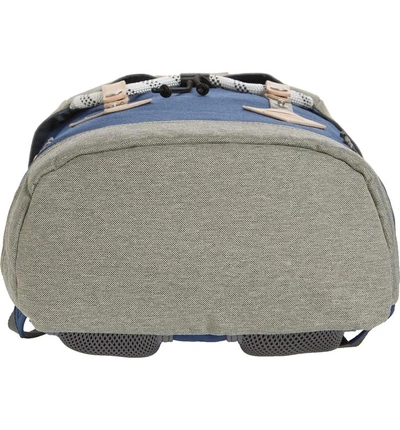 Shop Doughnut Small Colorado Water Repellent Backpack - Blue In Navy/ Beige