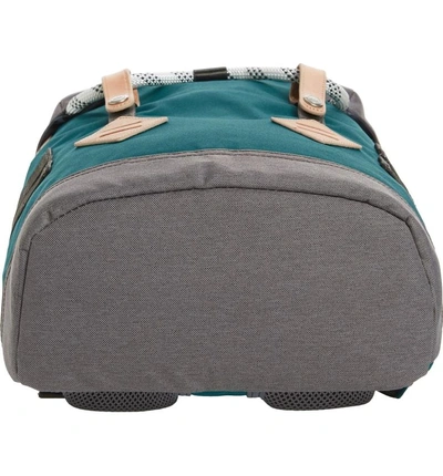 Shop Doughnut Small Colorado Water Repellent Backpack - Blue In Denim/ Charcoal