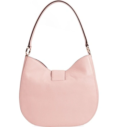Shop Kate Spade Medium Greenwood Place Raya Leather Shoulder Bag - Pink In Warm Vellum