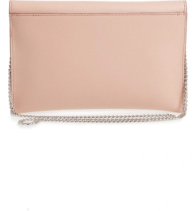 Shop Loeffler Randall Leather Envelope Clutch - Pink In Buff/ Pink