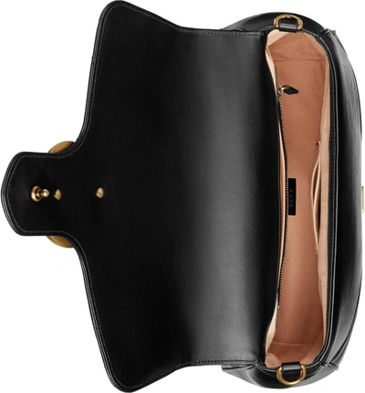 Shop Gucci Medium Gg Marmont 2.0 Matelasse Leather Top Handle Bag In Nero