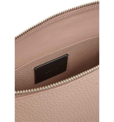 Shop Allsaints 'kita' Leather Shoulder/crossbody Bag - Pink In Blush Pink