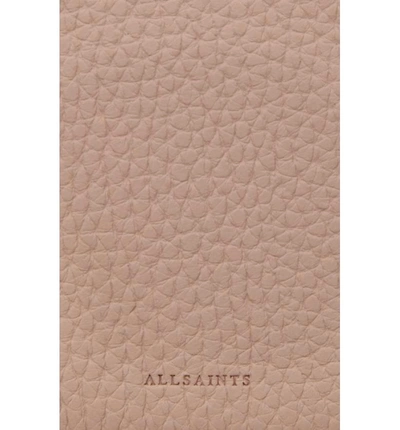 Shop Allsaints 'kita' Leather Shoulder/crossbody Bag - Pink In Blush Pink