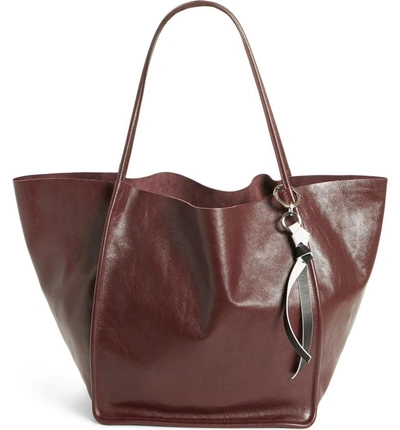 Shop Proenza Schouler Extra Large Leather Tote - Orange In Cordovan