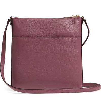 Shop Kate Spade Oakwood Street - Malia Leather Crossbody Bag - Purple In Plum Berry