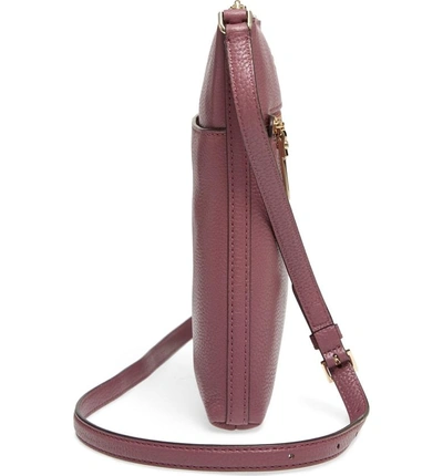Shop Kate Spade Oakwood Street - Malia Leather Crossbody Bag - Purple In Plum Berry