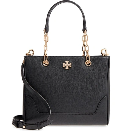Shop Tory Burch Small Marsden Leather Tote - Black