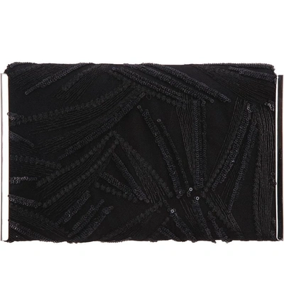 Shop Nina Embroidery Envelope Clutch Bag - Black