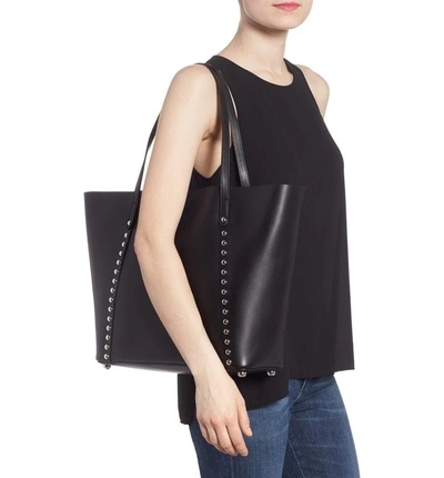 Shop Rebecca Minkoff Blythe Leather Tote - Black