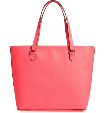 Shop Kate Spade Thompson Street - Kimberly Leather Tote - Pink In Bright Flamingo