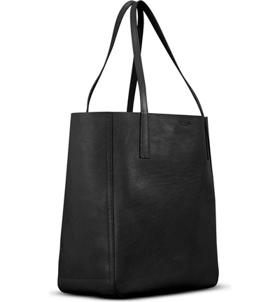 Shop Shinola Medium Leather Shopper - Black