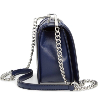 Shop Rebecca Minkoff 'chevron Quilted Love' Crossbody Bag - Blue In True Navy