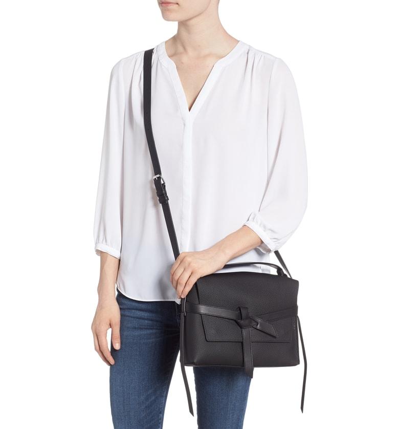 all saints cami leather shoulder bag