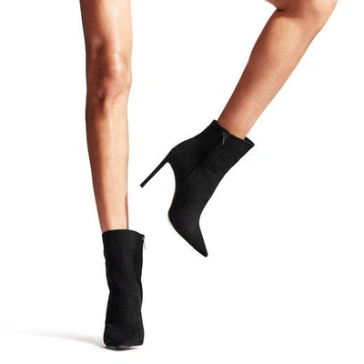 Shop Jimmy Choo Hurley 100 Black Suede And Calf Leather Two-piece Knee-high Booties In Black/black