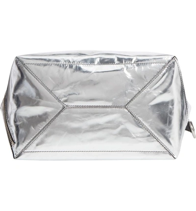Shop Proenza Schouler Medium Metallic Leather Hobo Bag - Metallic In Silver