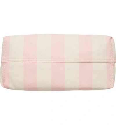 Shop Madewell Stripe Canvas Tote - Pink In Petal Pink Stripe