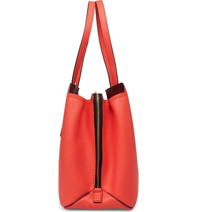 Shop Marc Jacobs The Editor Leather Tote - Red In Poppy Red