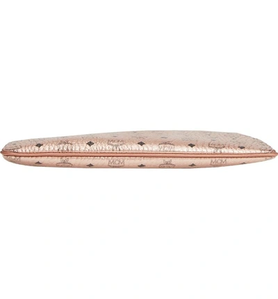 Shop Mcm Visetos Original Pouch In Champagne Gold