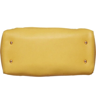 Shop Sondra Roberts Faux Leather Satchel - Yellow