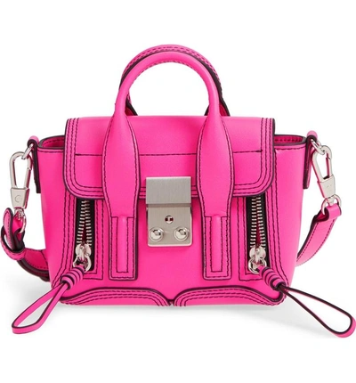 Shop 3.1 Phillip Lim / フィリップ リム Nano Pashli Leather Satchel - Pink In Neon Pink