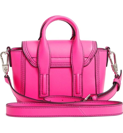 Shop 3.1 Phillip Lim / フィリップ リム Nano Pashli Leather Satchel - Pink In Neon Pink
