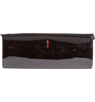 Shop Christian Louboutin So Kate Patent Leather Clutch In Black