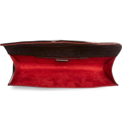 Shop Christian Louboutin So Kate Patent Leather Clutch In Black