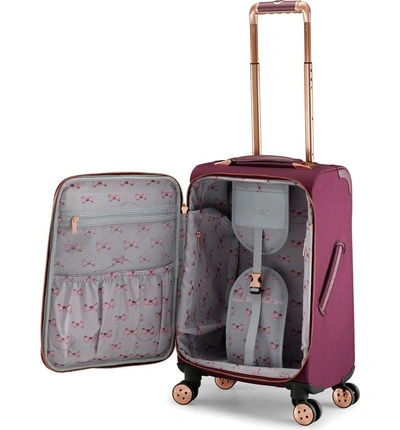 Shop Ted Baker 22-inch Spinner Trolley Packing Case - Burgundy