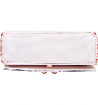 Shop Ted Baker Sea Of Dreams Evening Bag In Dusky Pink