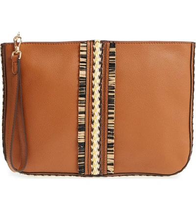 Shop Vince Camuto Gitan Pouch - Brown In Spiced Brown